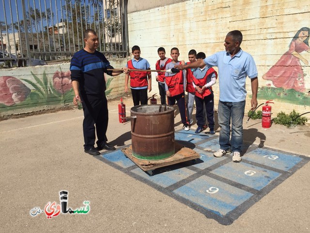 كفرقاسم : نظام وانتظام ومسؤولية في التمرين المدني في مدرسة جنة ابن رشد الابتدائية 